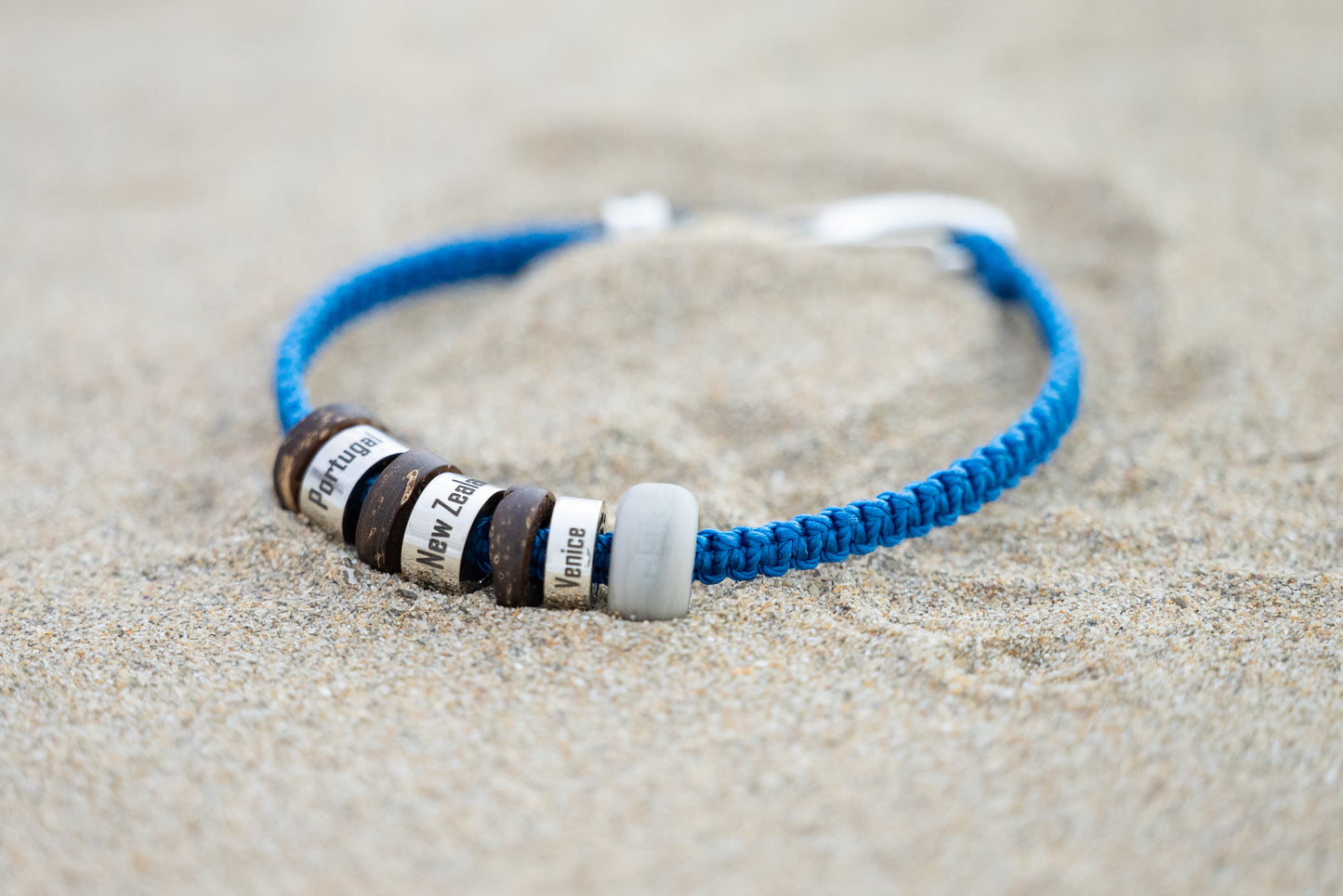 El Camino Travel Souvenir Memory Bracelet - Portugal, New Zealand, Venice, Elephant Steps Charms