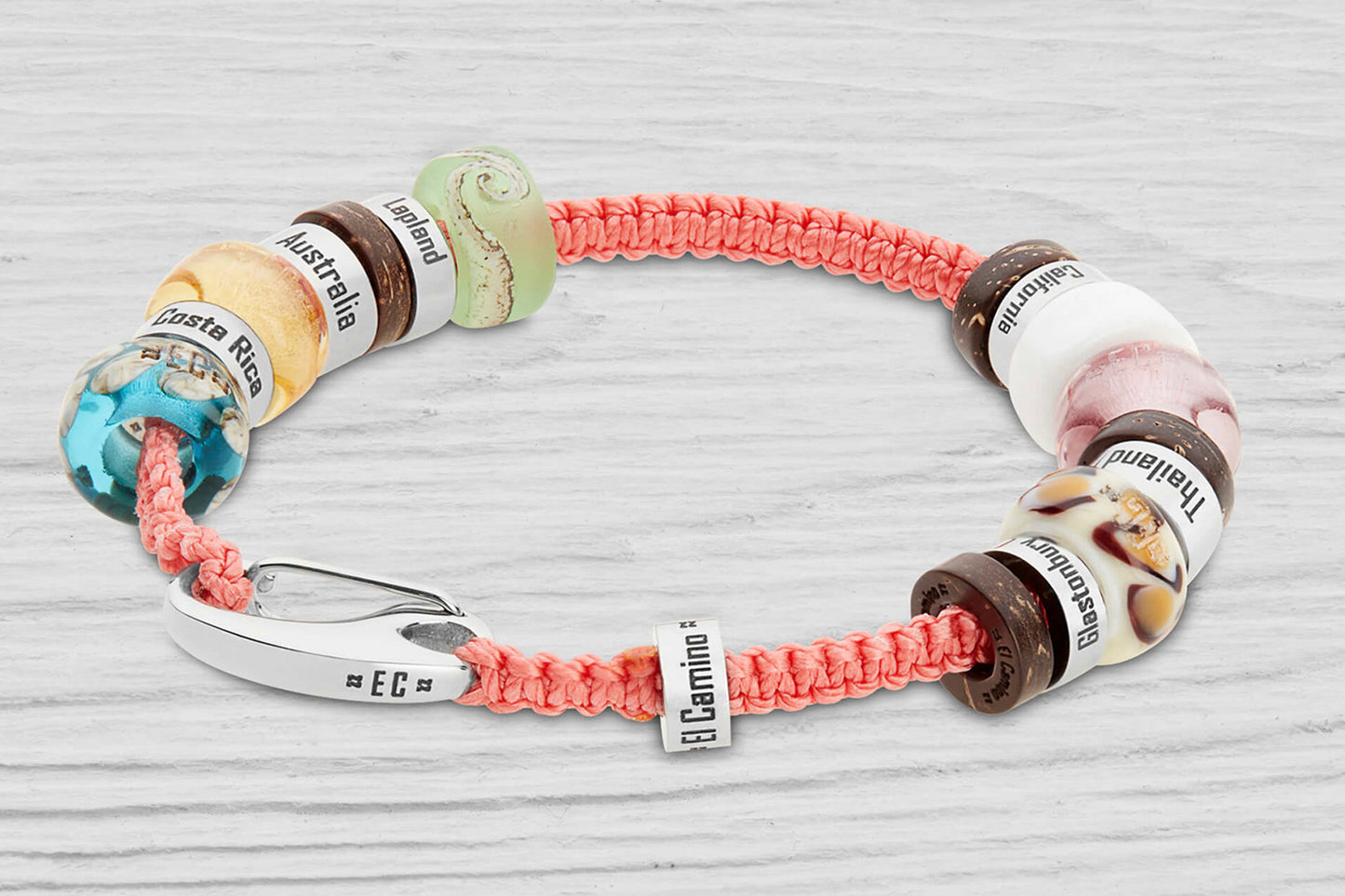 Coral El Camino Travel Memory Souvenir Bracelet