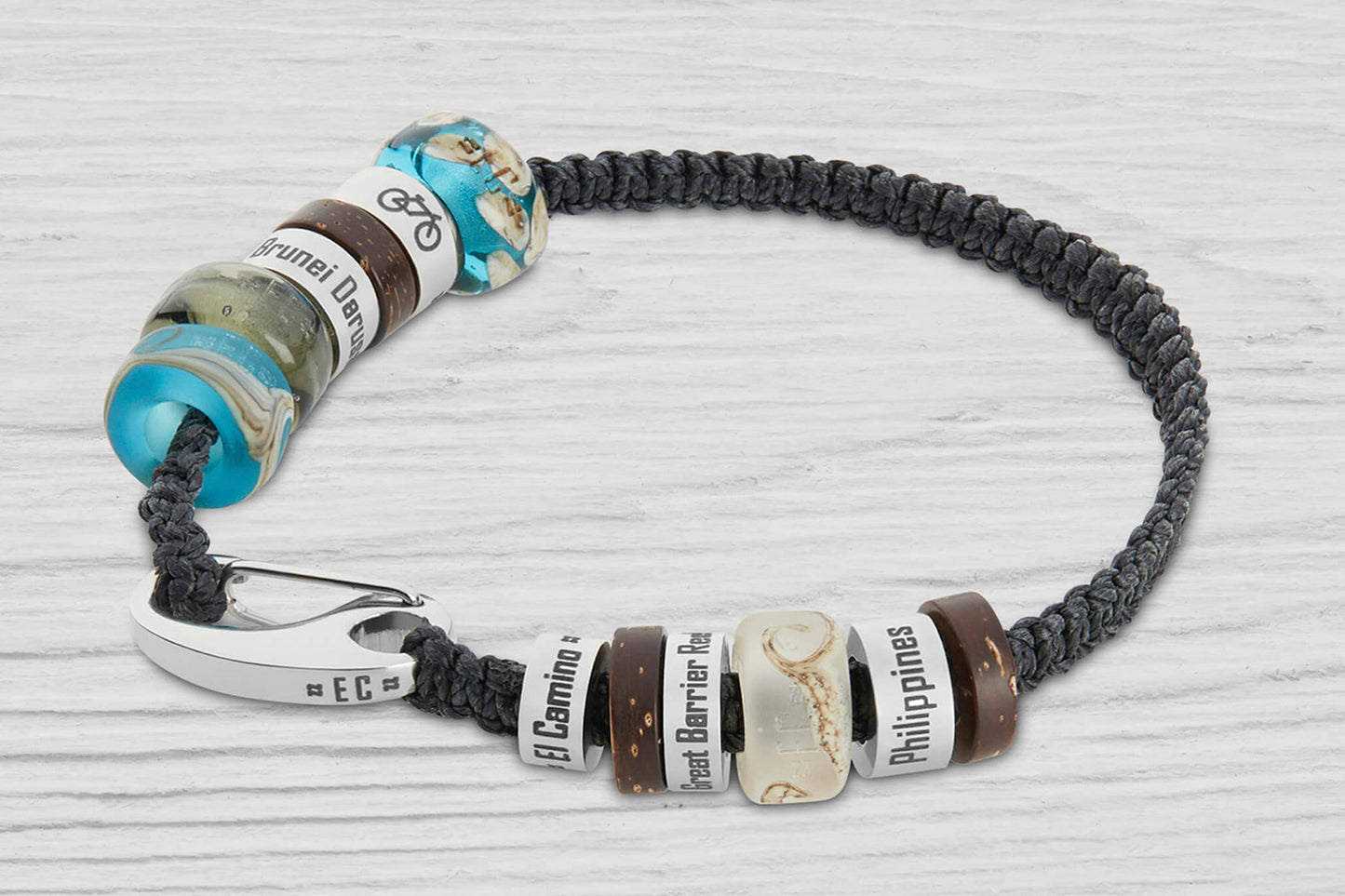 Black El Camino Travel Memory Souvenir Bracelet