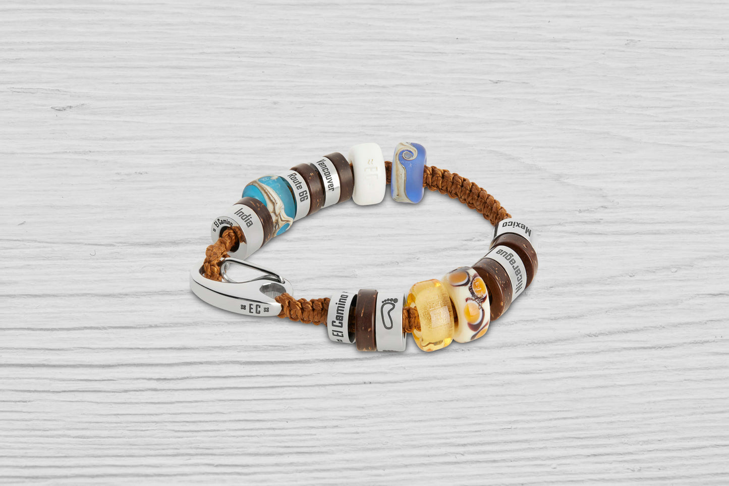 Chestnut Brown Junior El Camino Charm Memory Souvenir Bracelet