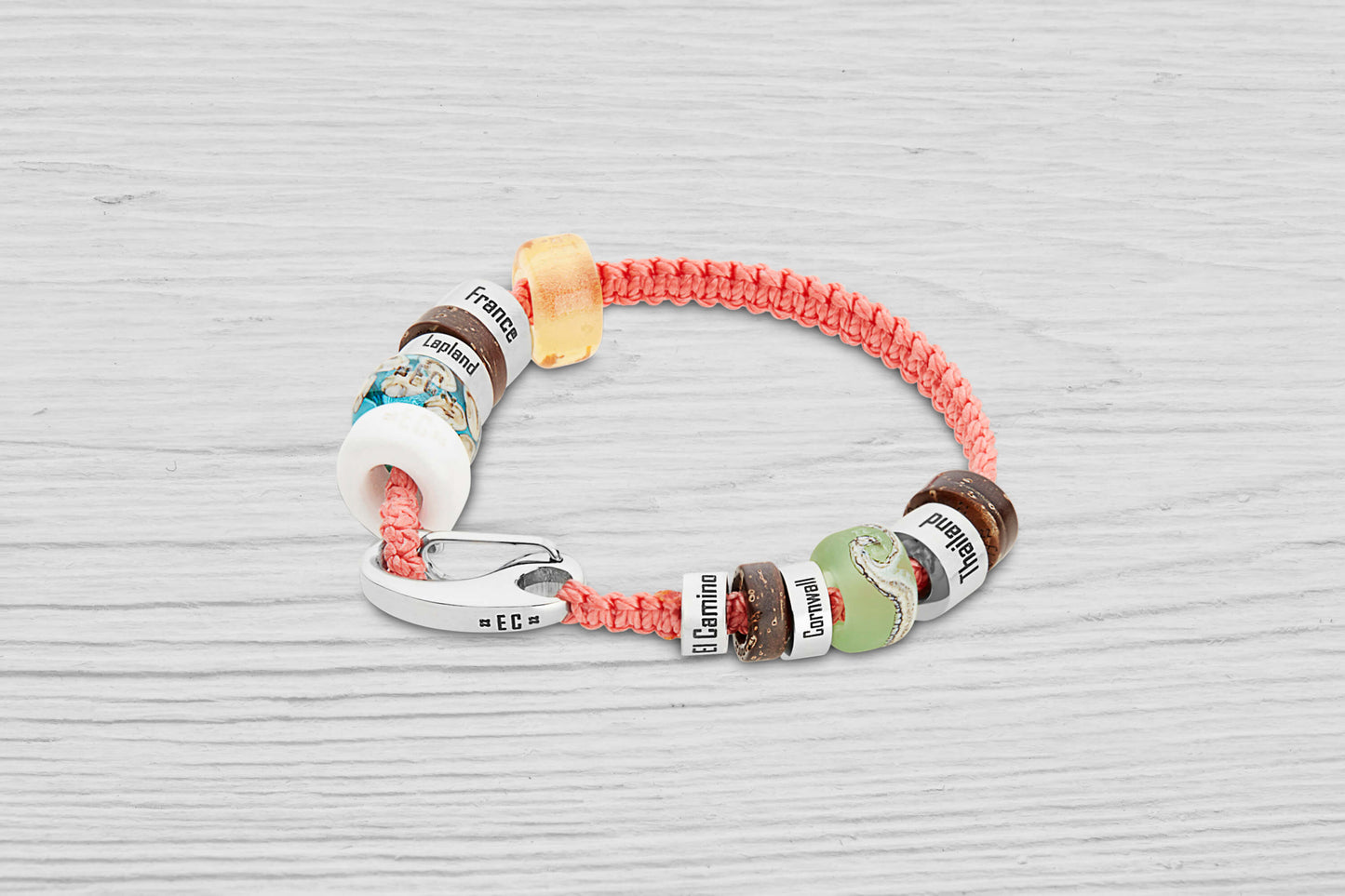 Coral Junior El Camino Charm Memory Souvenir Bracelet