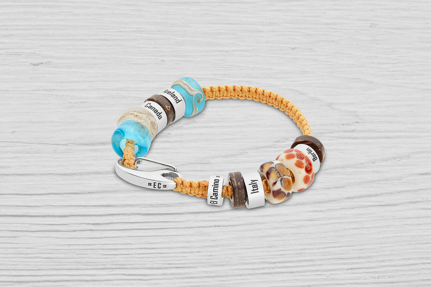Golden Yellow Junior El Camino Charm Memory Souvenir Bracelet