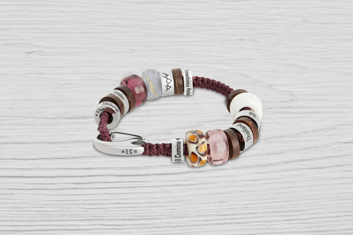 Purple Junior El Camino Charm Memory Souvenir Bracelet