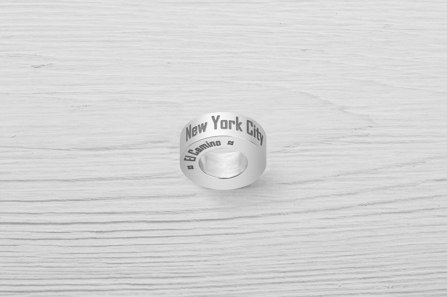 New York City El Camino Small Step Travel Charm Bead