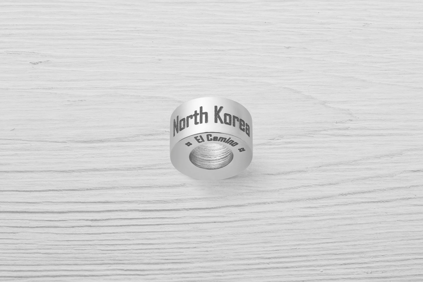 El Camino North Korea Country Step Travel Charm Bead