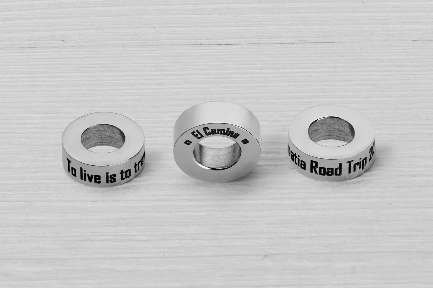 El Camino Custom Small Steps Travel Charm Bead