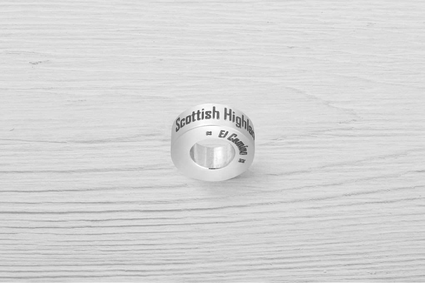 Scottish Highlands El Camino Small Step Travel Charm Bead