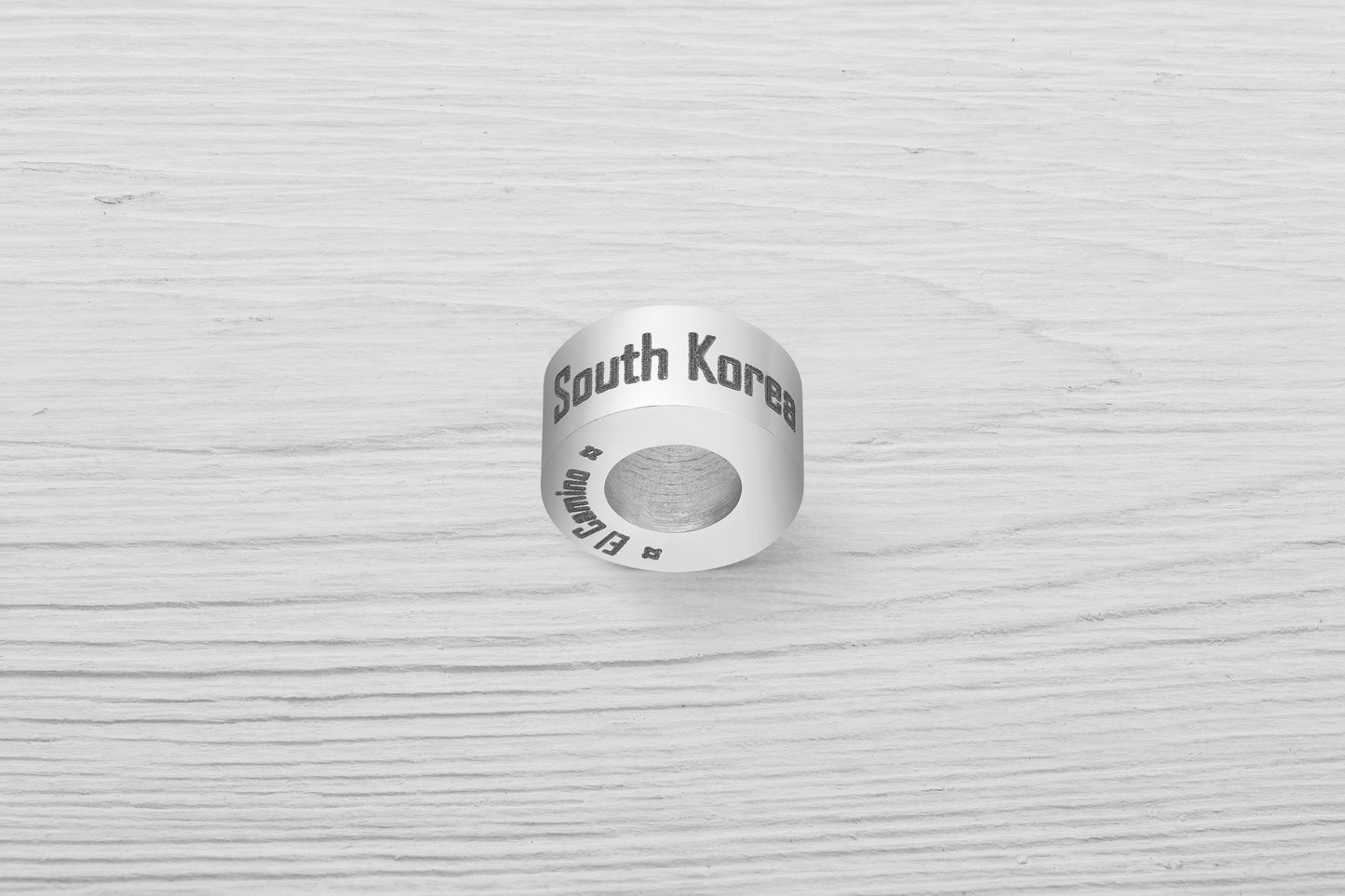 El Camino South Korea Country Step Travel Charm Bead