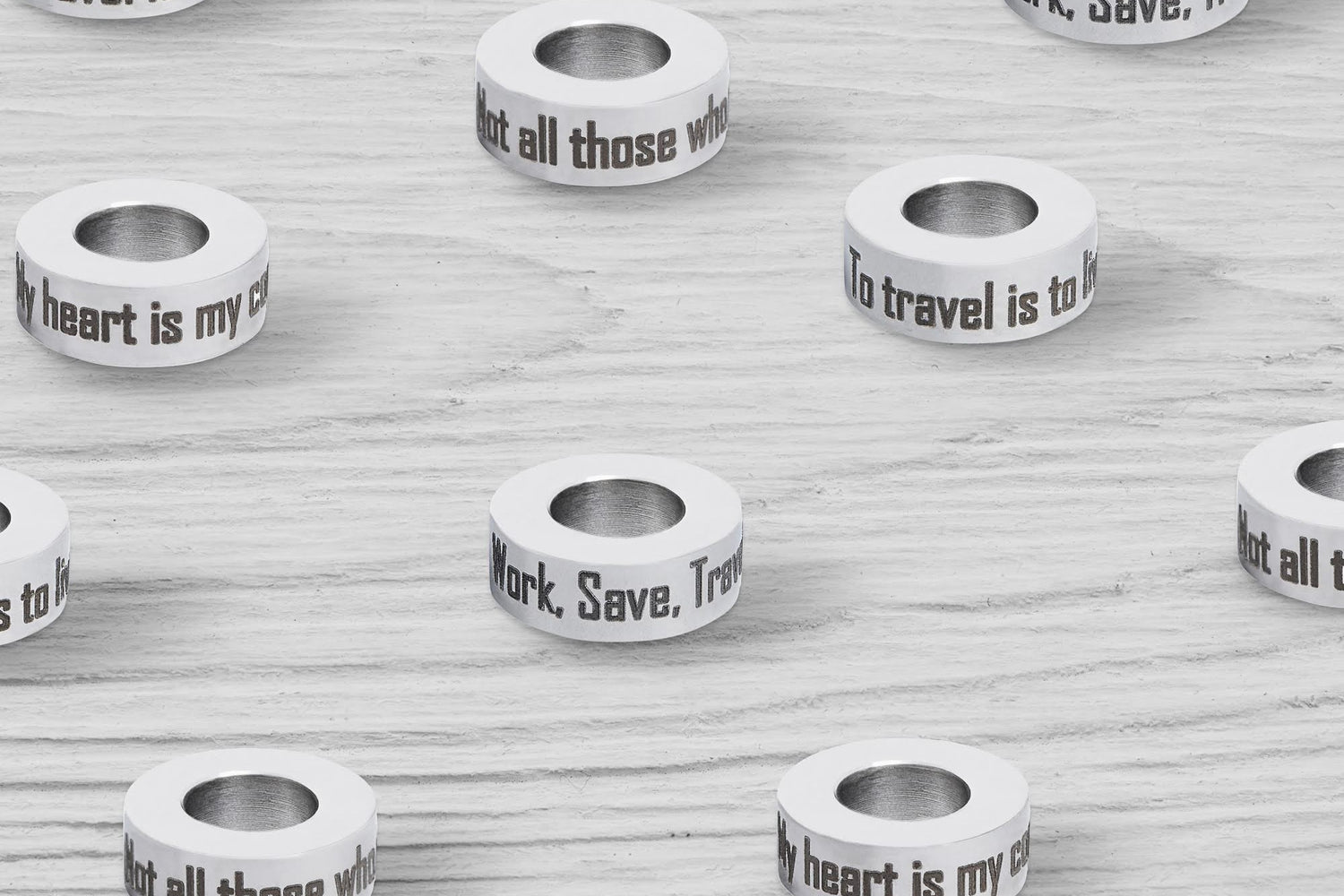 El Camino Travel Quote Inspirational Small Steps Charms