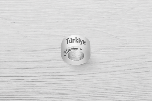 El Camino Turkey Country Step Travel Charm Bead