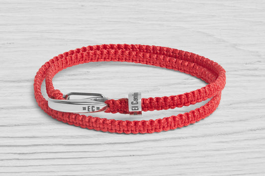 Red Double El Camino Travel Memory Souvenir Bracelet