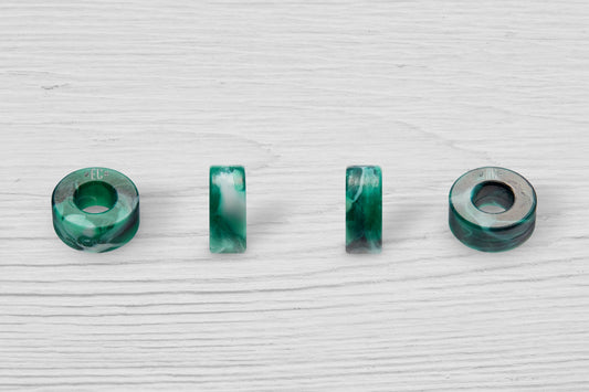 El Camino Bracelets Emerald Recycled Plastic Spacers