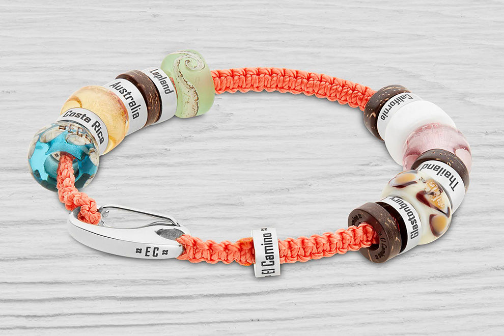 Tangerine El Camino Travel Memory Souvenir Bracelet