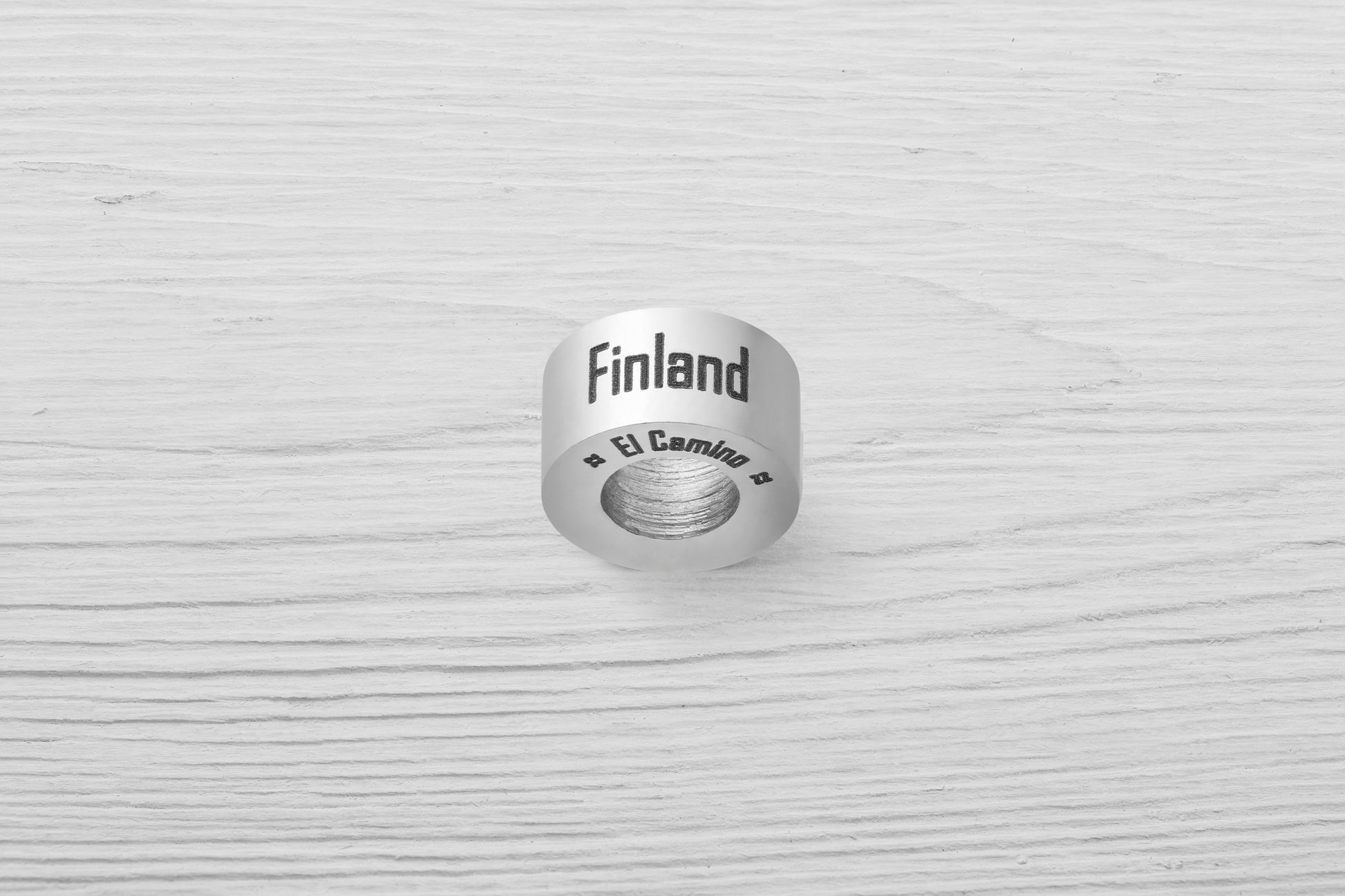 El Camino Finland Country Step Travel Charm Bead