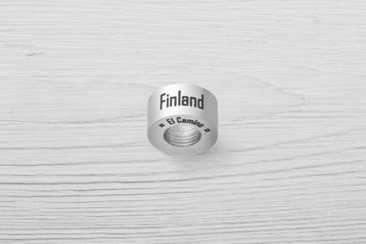 El Camino Finland Country Step Travel Charm Bead