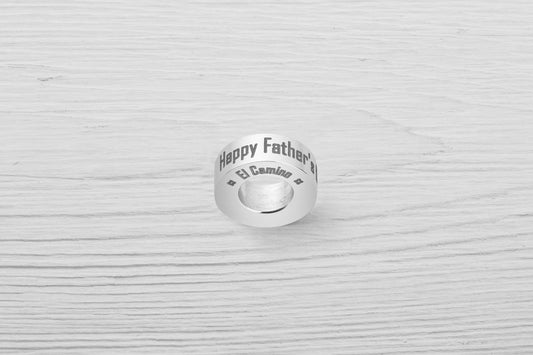 El Camino Happy Father's Day Small Step Charm Gift Bead
