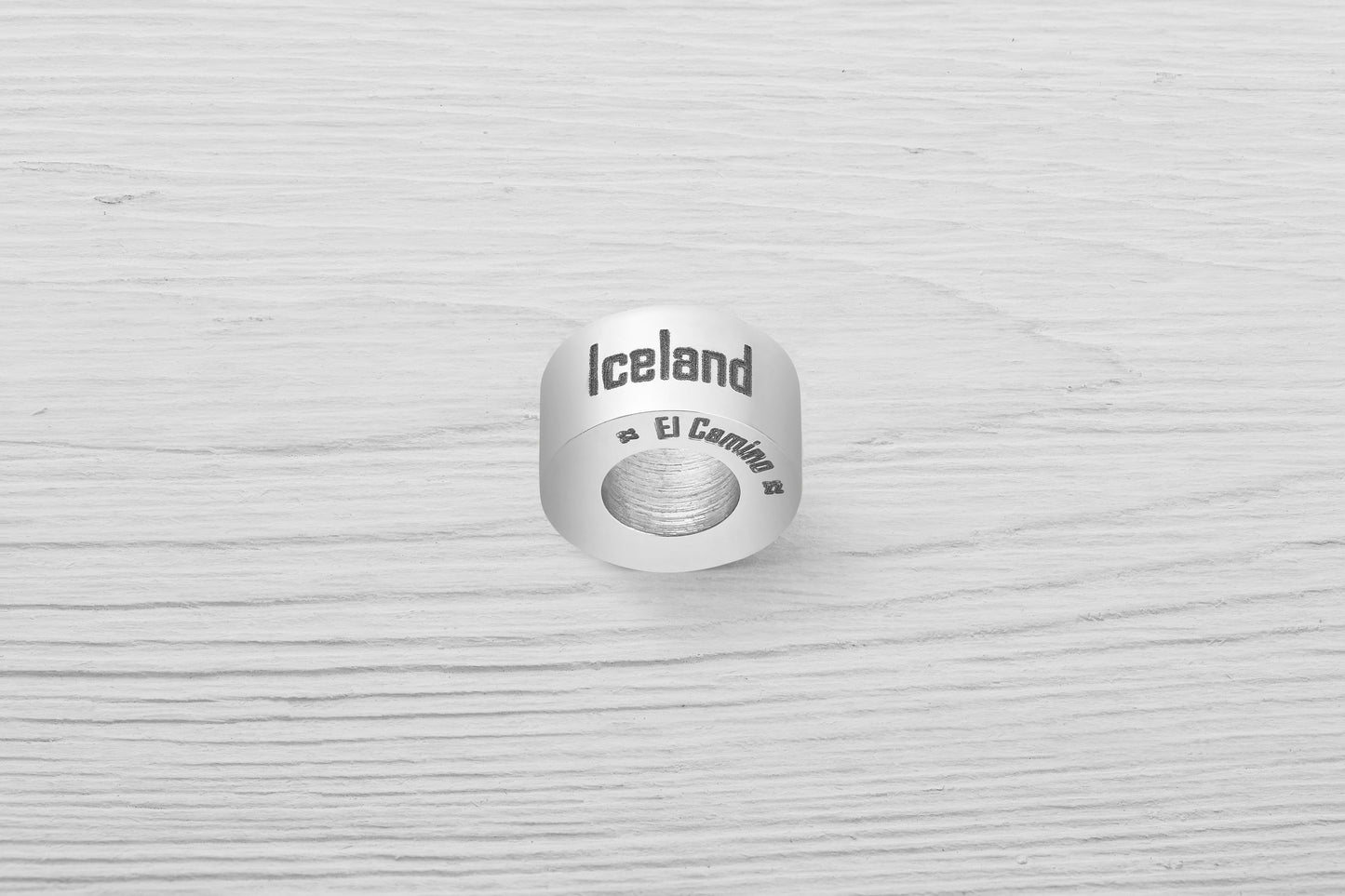 El Camino Iceland Country Step Travel Charm Bead