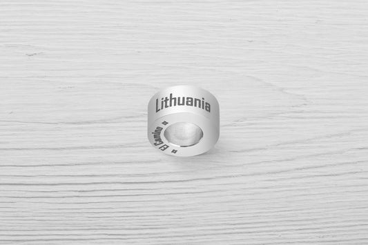 El Camino Lithuania Country Step Travel Charm Bead 