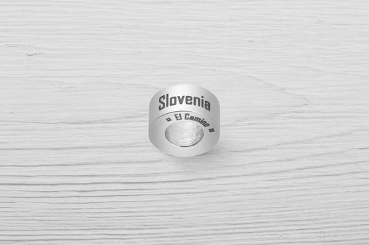 El Camino Slovenia Country Step Travel Charm Bead