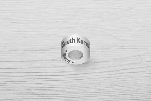 El Camino South Korea Country Step  Travel Charm Bead