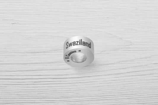 El Camino Swaziland Country Step Travel Charm Bead