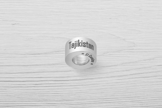 El Camino Tajikistan Country Step Travel Charm Bead