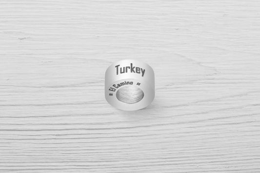 El Camino Turkey Country Step Travel Charm Bead